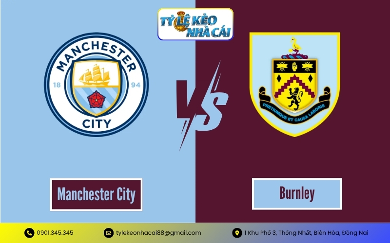 Tỷ Lệ Kèo Burnley vs Manchester City
