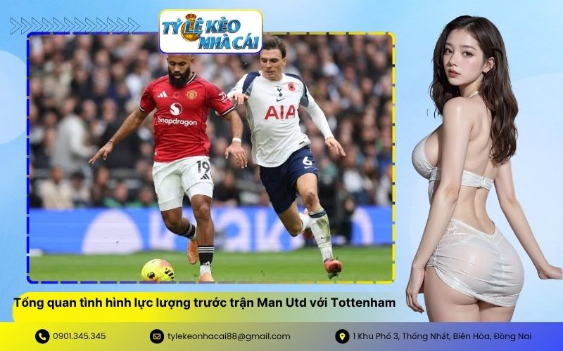Tổng quan tình hình lực lượng trước trận Man Utd với Tottenham